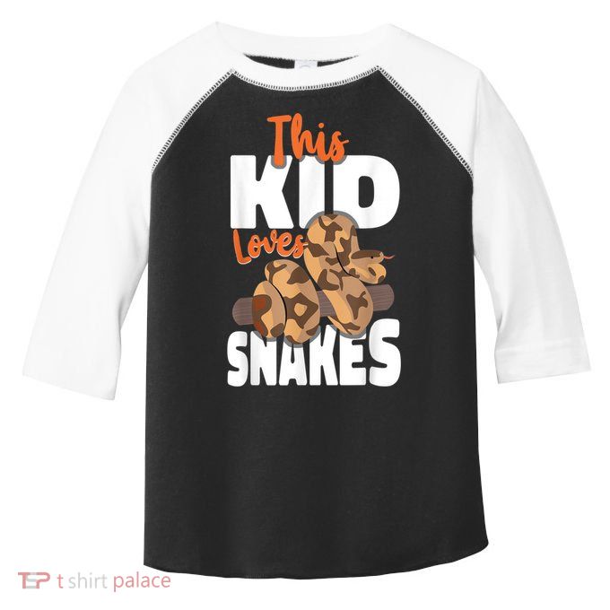 Snake Serpent This Kids Loves Snakes Toddler Fine Jersey T-Shirt
