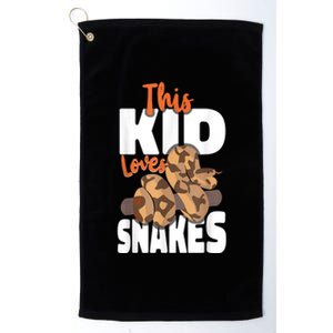 Snake Serpent This Kids Loves Snakes Platinum Collection Golf Towel