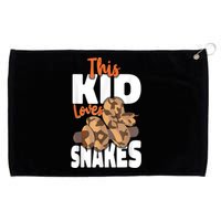 Snake Serpent This Kids Loves Snakes Grommeted Golf Towel