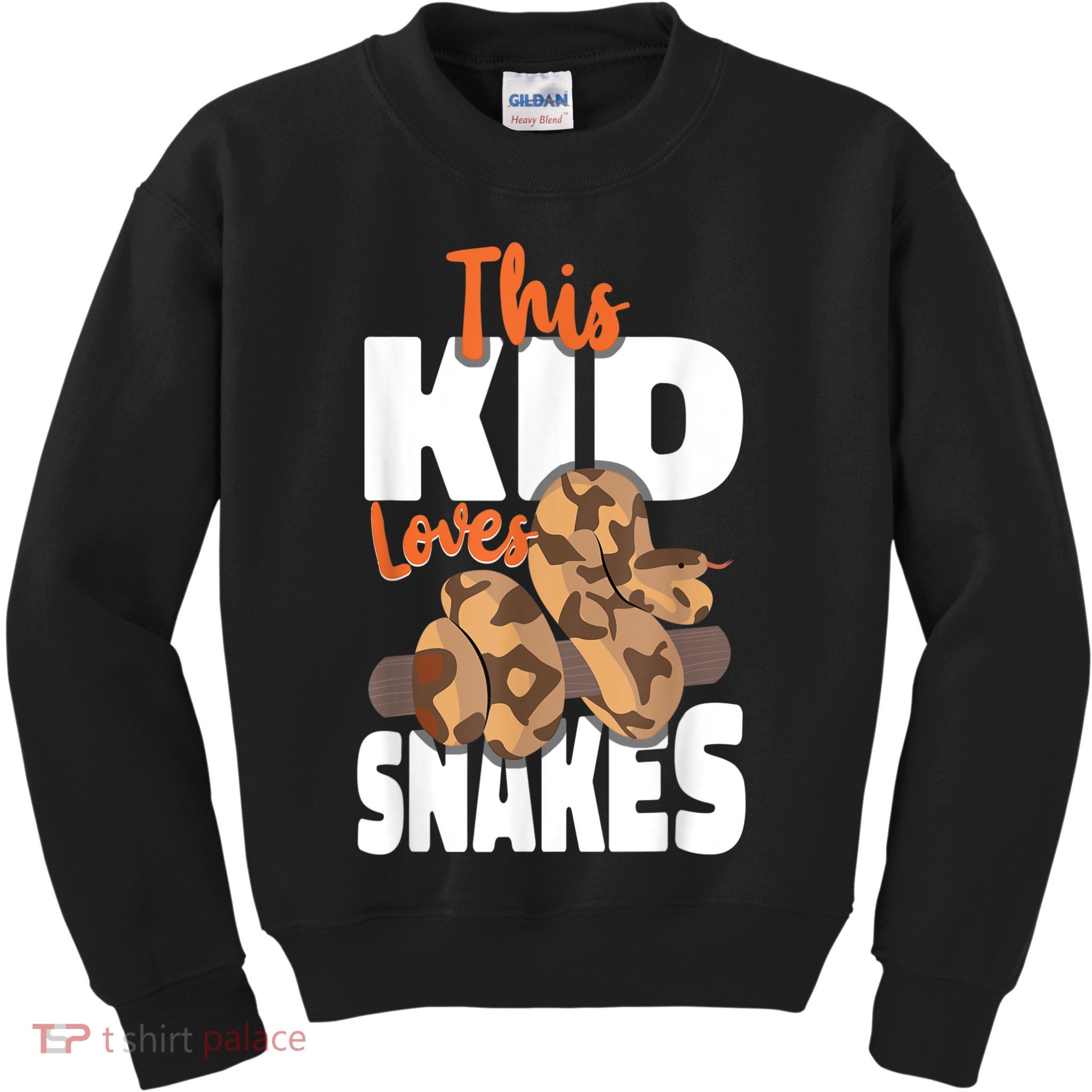 Snake Serpent This Kids Loves Snakes Kids Sweatshirt