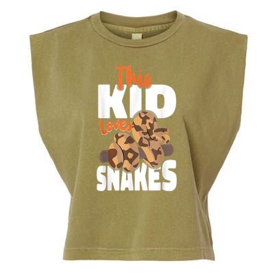 Snake Serpent This Kids Loves Snakes Garment-Dyed Women's Muscle Tee