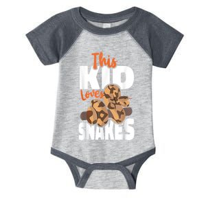 Snake Serpent This Kids Loves Snakes Infant Baby Jersey Bodysuit