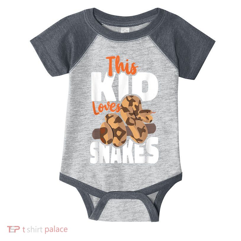 Snake Serpent This Kids Loves Snakes Infant Baby Jersey Bodysuit