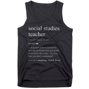 Social Studies Teacher Tank Top