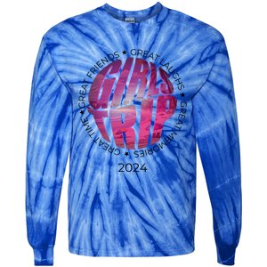 Suned Sisters: Trip 2024 Beach Edition Great Gift Tie-Dye Long Sleeve Shirt