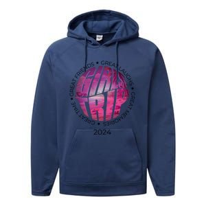 Suned Sisters: Trip 2024 Beach Edition Great Gift Performance Fleece Hoodie