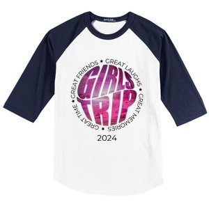 Suned Sisters: Trip 2024 Beach Edition Great Gift Baseball Sleeve Shirt