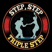 Step Step  Triple Step Quote For A West Coast Swing Dancer Metallic Star Ornament