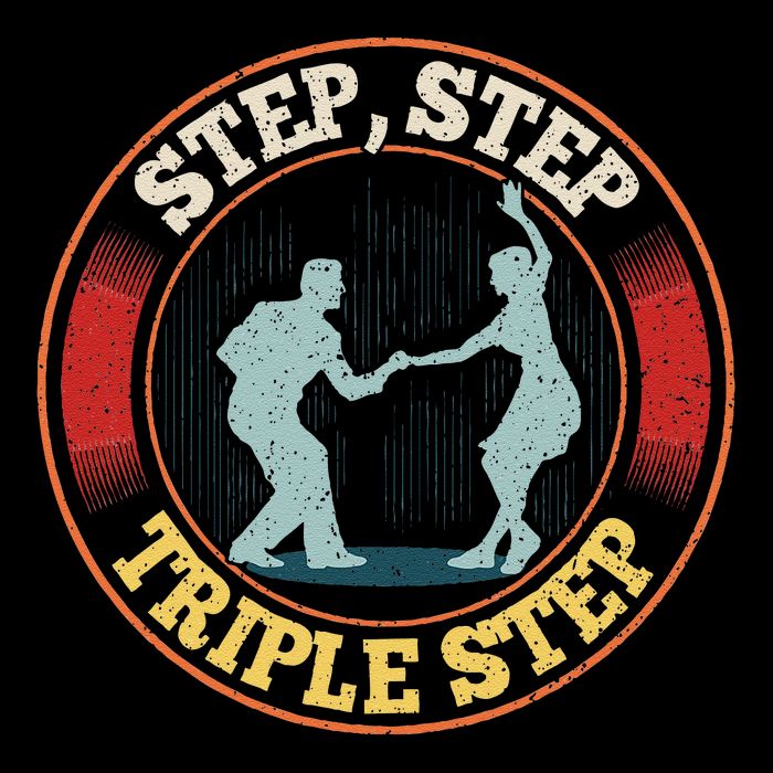 Step Step  Triple Step Quote For A West Coast Swing Dancer Metallic Star Ornament