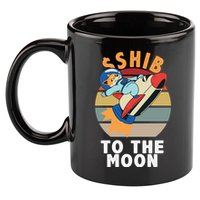 Shiba, Shib To The Moon 11oz C Handle Ceramic Mug