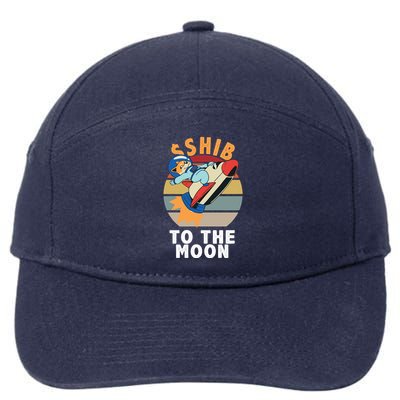 Shiba, Shib To The Moon 7-Panel Snapback Hat