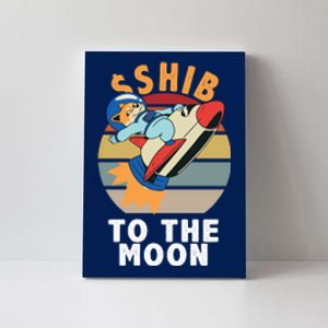 Shiba, Shib To The Moon Canvas