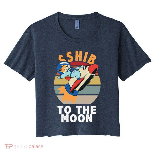 Shiba, Shib To The Moon Crop Top