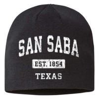 San Saba Texas Tx Vintage Sports Established Sustainable Beanie