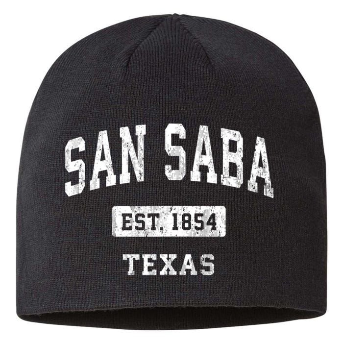 San Saba Texas Tx Vintage Sports Established Sustainable Beanie