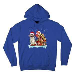 Santa Shih Tzu Funny Santa Gnome Snow Xmas Dog Lover Gift Hoodie