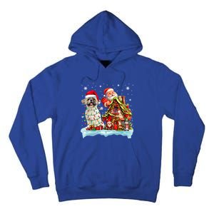 Santa Shih Tzu Funny Santa Gnome Snow Xmas Dog Lover Gift Tall Hoodie