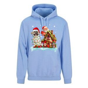 Santa Shih Tzu Funny Santa Gnome Snow Xmas Dog Lover Gift Unisex Surf Hoodie