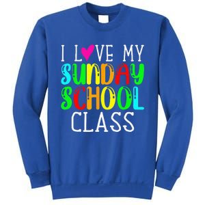 Sunday School Teacher I Love My Class Church Jesus Bible Gift Sweatshirt