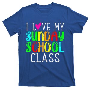 Sunday School Teacher I Love My Class Church Jesus Bible Gift T-Shirt