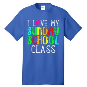 Sunday School Teacher I Love My Class Church Jesus Bible Gift Tall T-Shirt