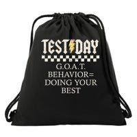 Staar State Testing Day Motivation Behavior Doing Your Best Drawstring Bag