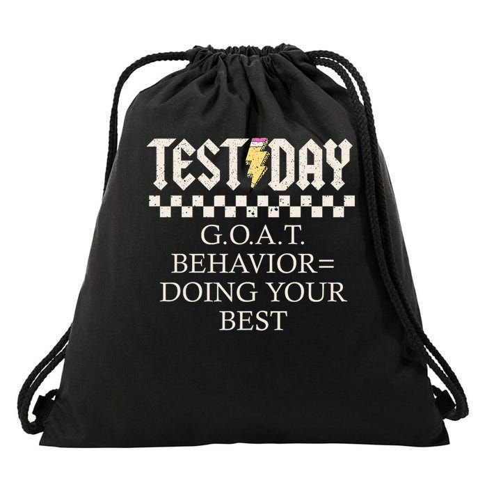 Staar State Testing Day Motivation Behavior Doing Your Best Drawstring Bag