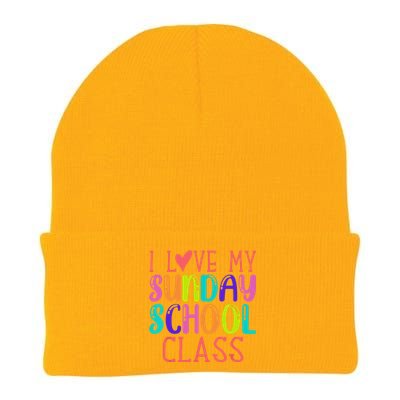 Sunday School Teacher I Love My Class Church Jesus Bible Knit Cap Winter Beanie