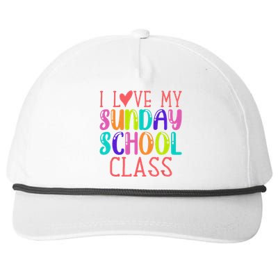 Sunday School Teacher I Love My Class Church Jesus Bible Snapback Five-Panel Rope Hat