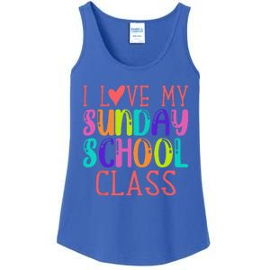 Sunday School Teacher I Love My Class Church Jesus Bible Ladies Essential Tank