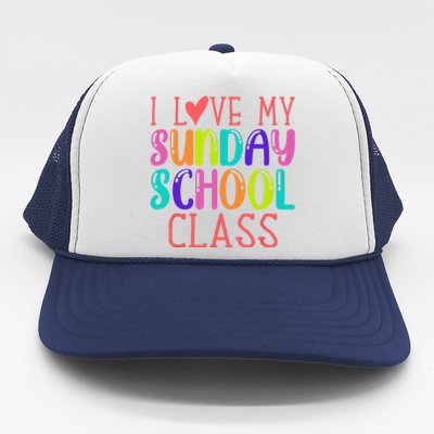 Sunday School Teacher I Love My Class Church Jesus Bible Trucker Hat