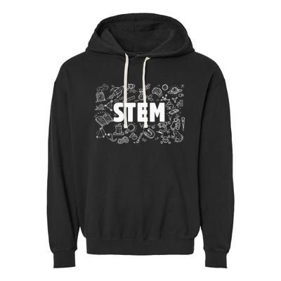 Stem Science Technology Engineering Math Teacher Student Garment-Dyed Fleece Hoodie