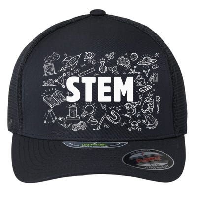 Stem Science Technology Engineering Math Teacher Student Flexfit Unipanel Trucker Cap