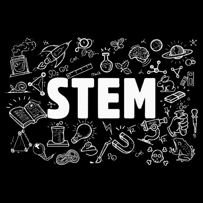 Stem Science Technology Engineering Math Teacher Student 7-Panel Snapback Hat