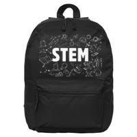 Stem Science Technology Engineering Math Teacher Student 16 in Basic Backpack