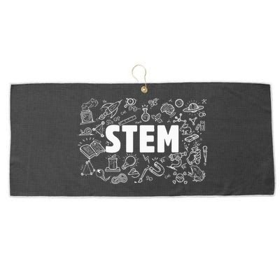 Stem Science Technology Engineering Math Teacher Student Large Microfiber Waffle Golf Towel