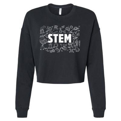 Stem Science Technology Engineering Math Teacher Student Cropped Pullover Crew