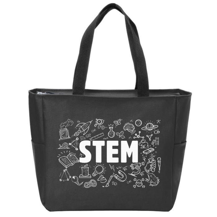 Stem Science Technology Engineering Math Teacher Student Zip Tote Bag