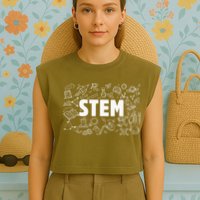 Stem Science Technology Engineering Math Teacher Student Garment-Dyed Women's Muscle Tee