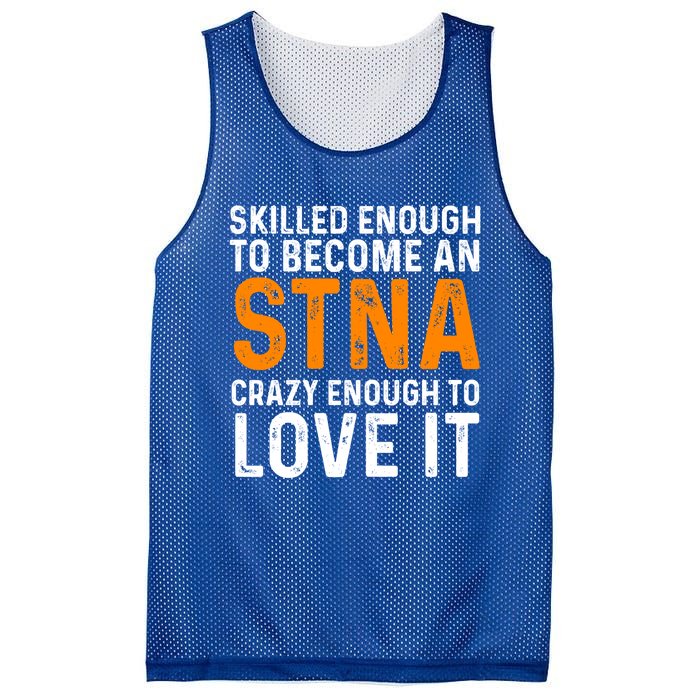 Stna State Tested Nursing Assistant Skilled Cool Gift Mesh Reversible Basketball Jersey Tank