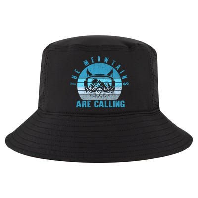 Ski Snowboard The Meowtains Calling Skiing Cat Mom Dad Skier Cool Gift Cool Comfort Performance Bucket Hat