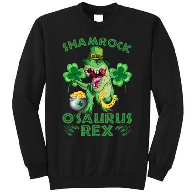 Shamrock T Rex St Patricks Day Sweatshirt