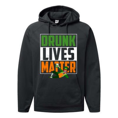 Drunk Lives Matter Performance Fleece Hoodie