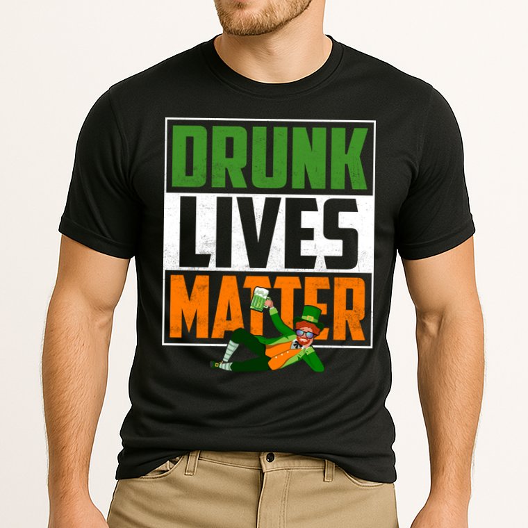 Drunk Lives Matter Cooling Performance Crew T-Shirt