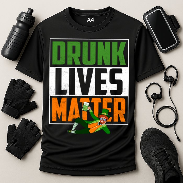 Drunk Lives Matter Cooling Performance Crew T-Shirt