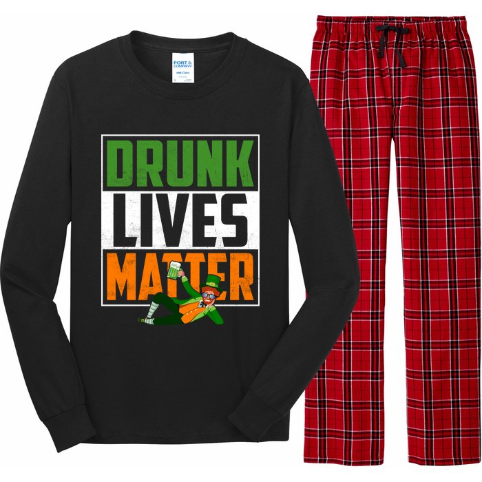 Drunk Lives Matter Long Sleeve Pajama Set