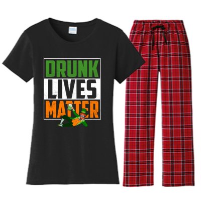 Drunk Lives Matter Women's Flannel Pajama Set