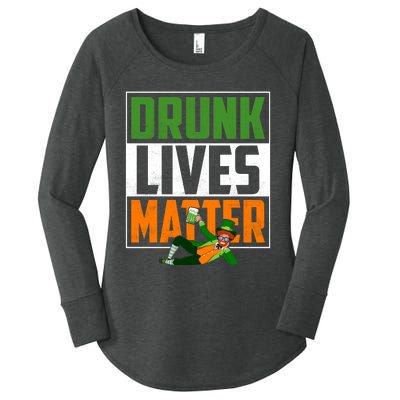 Drunk Lives Matter Women's Perfect Tri Tunic Long Sleeve Shirt