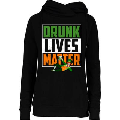 Drunk Lives Matter Womens Funnel Neck Pullover Hood