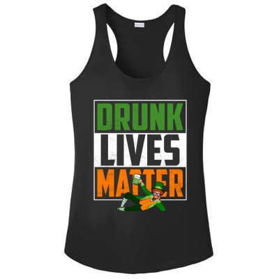 Drunk Lives Matter Ladies PosiCharge Competitor Racerback Tank